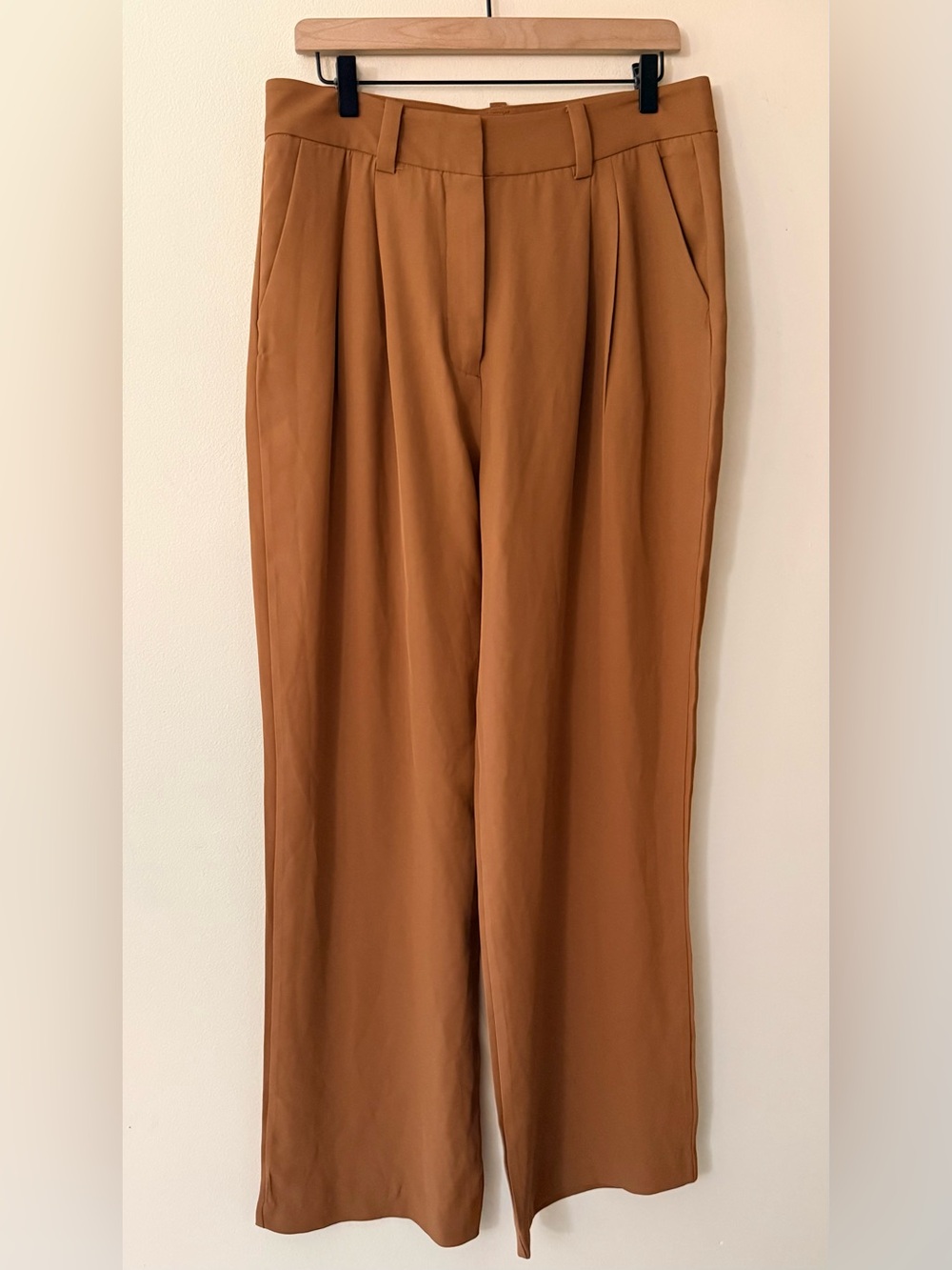 Jason Wu Women’s Straight Leg Dress Pants in Camel Brown, size L